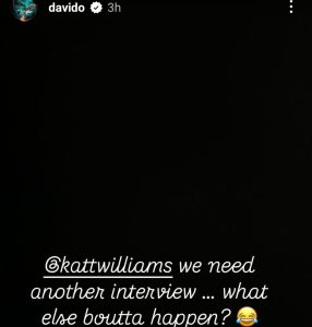 Davido Reacts to Katt Williams Allegations Against Diddy & Recent Controversies As Photos Of His Colleagues Meeting Diddy Goes Viral