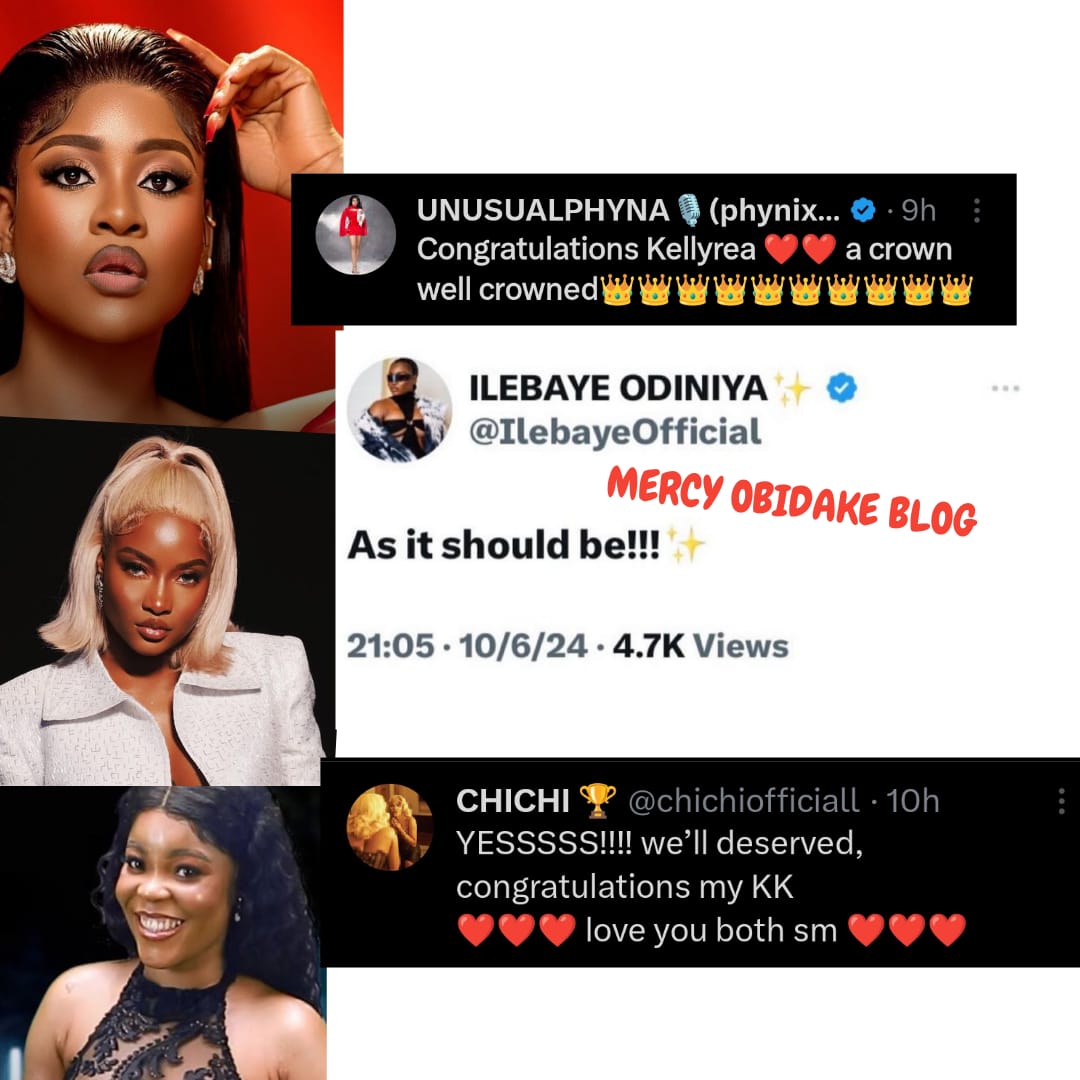 Screenshots of Phyna ilebaye and chichi tweets