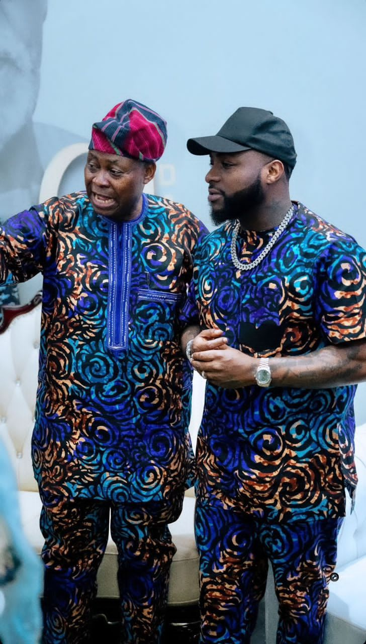 Davido and his father 