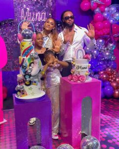 Beautiful Moment: Flavour & Wife Sandra Share a Kiss at Daughter’s 10th Birthday (VIDEO/PHOTOS)