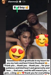 "My Twin & Best Friend, Thank You For Your Generosity, Kindness & Patience"- Sharon Ooja Celebrates Husband, Pens A Heartfelt Note 