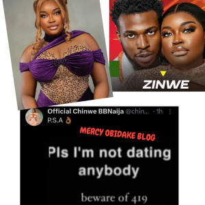  “Beware of 419, i’m not dating anybody” — Chinwe of the BBNaija ZINWE pair announces shortly after leaving the house as a couple (DETAILS)