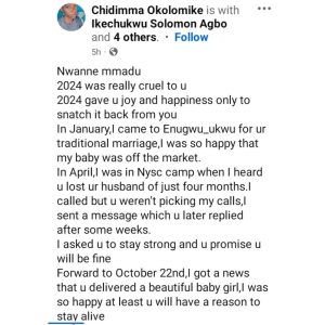 Trag!c Loss: Nigerian Woman Dies After a Year of Marriage, Childbirth, and Husband's Death