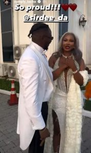 "My bestie, i am so proud of you, your wife is in good hands"- Reality Tv star, Tacha congratulates Sir Dee on his wedding