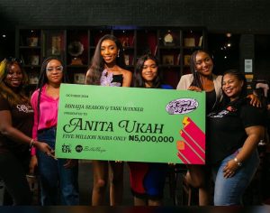 Anita Ukah Recieves 5 Million Naira Grand Prize in #HerMoneyHerPower Task (DETAILS)