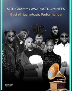 List of Nigerian Nominees at 2025 Grammys (DETAILS)